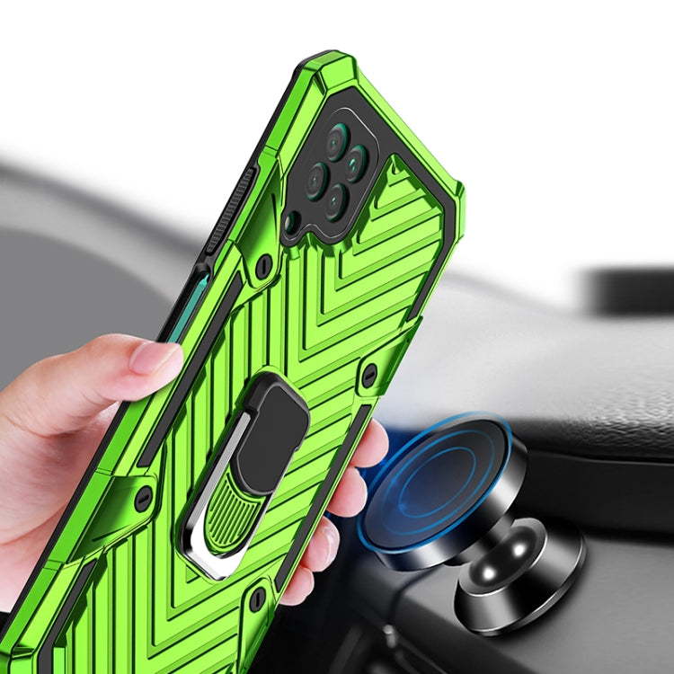 For Huawei P40 lite Cool Armor PC + TPU Shockproof Case with 360 Degree Rotation Ring Holder