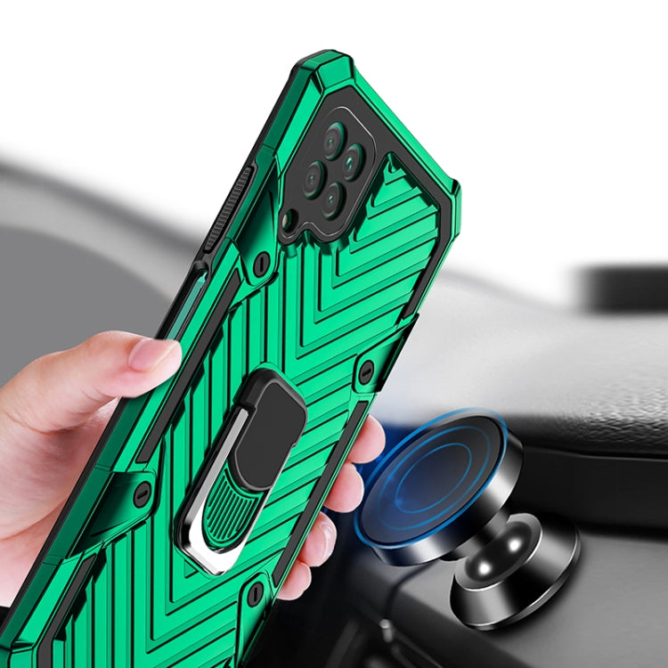 For Huawei P40 lite Cool Armor PC + TPU Shockproof Case with 360 Degree Rotation Ring Holder