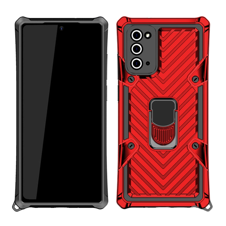 For Samsung Galaxy Note20 Cool Armor PC + TPU Shockproof Case with 360 Degree Rotation Ring Holder