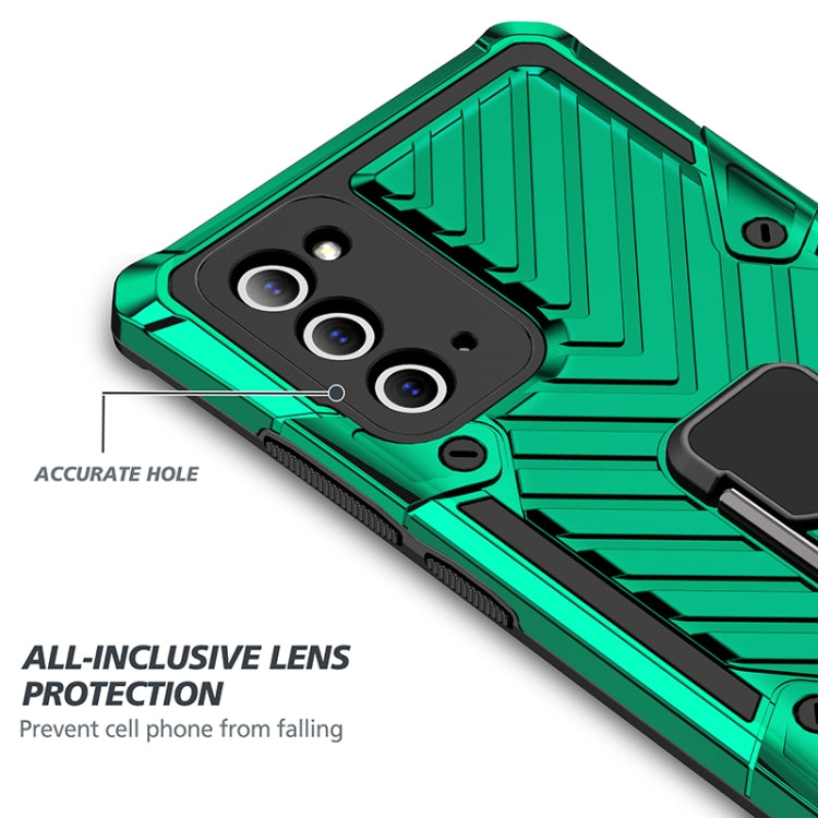 For Samsung Galaxy Note20 Cool Armor PC + TPU Shockproof Case with 360 Degree Rotation Ring Holder