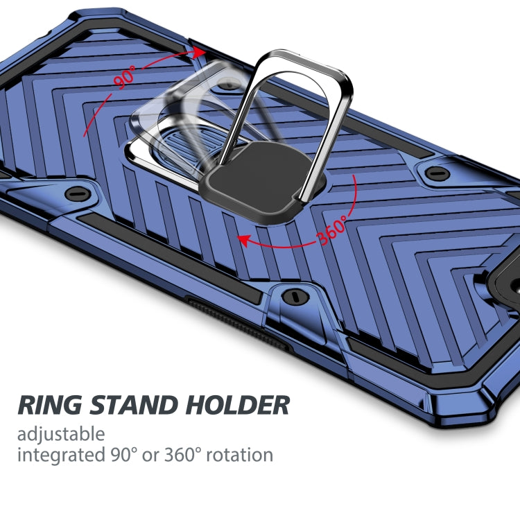 For OPPO A3s / A5 (AX5) Cool Armor PC + TPU Shockproof Case with 360 Degree Rotation Ring Holder