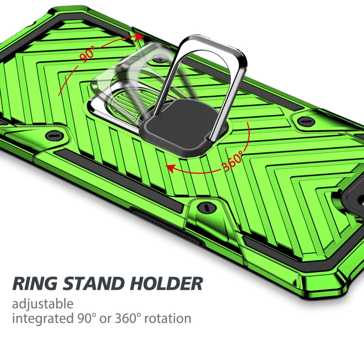 For OPPO A3s / A5 (AX5) Cool Armor PC + TPU Shockproof Case with 360 Degree Rotation Ring Holder