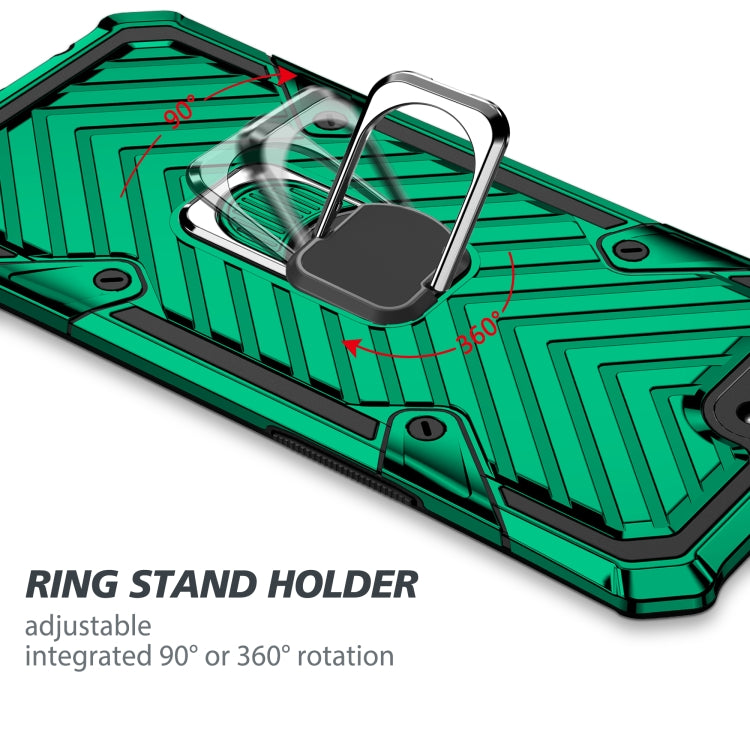 For OPPO A3s / A5 (AX5) Cool Armor PC + TPU Shockproof Case with 360 Degree Rotation Ring Holder