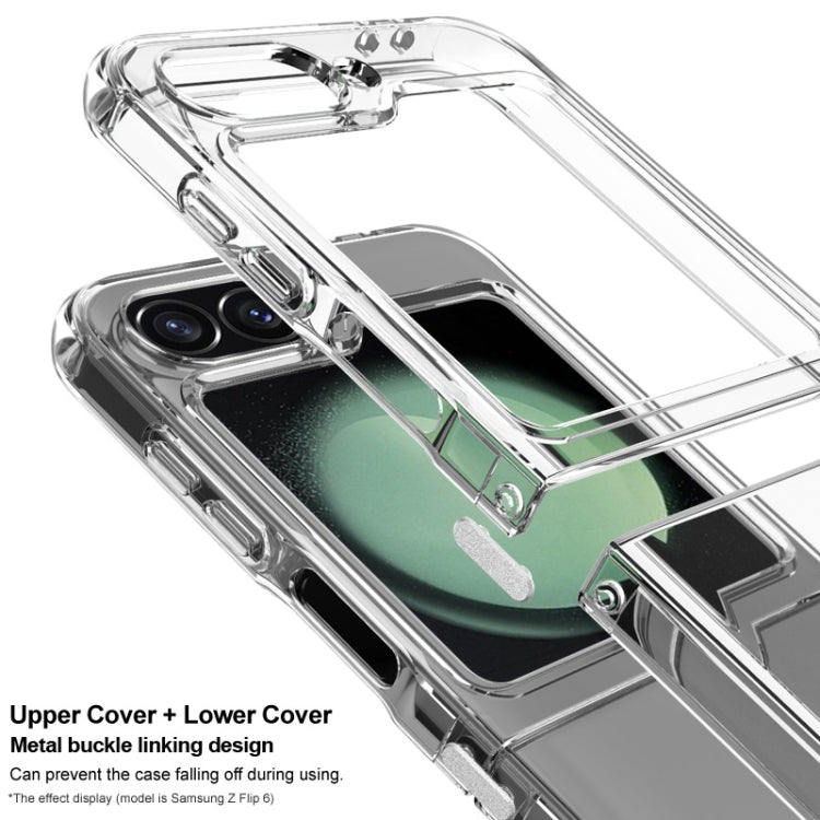 For Samsung Galaxy Z Flip6 / Flip7 FE imak UX-6 series All-inclusive Shockproof Airbag TPU Invisible Phone Case - Transparent