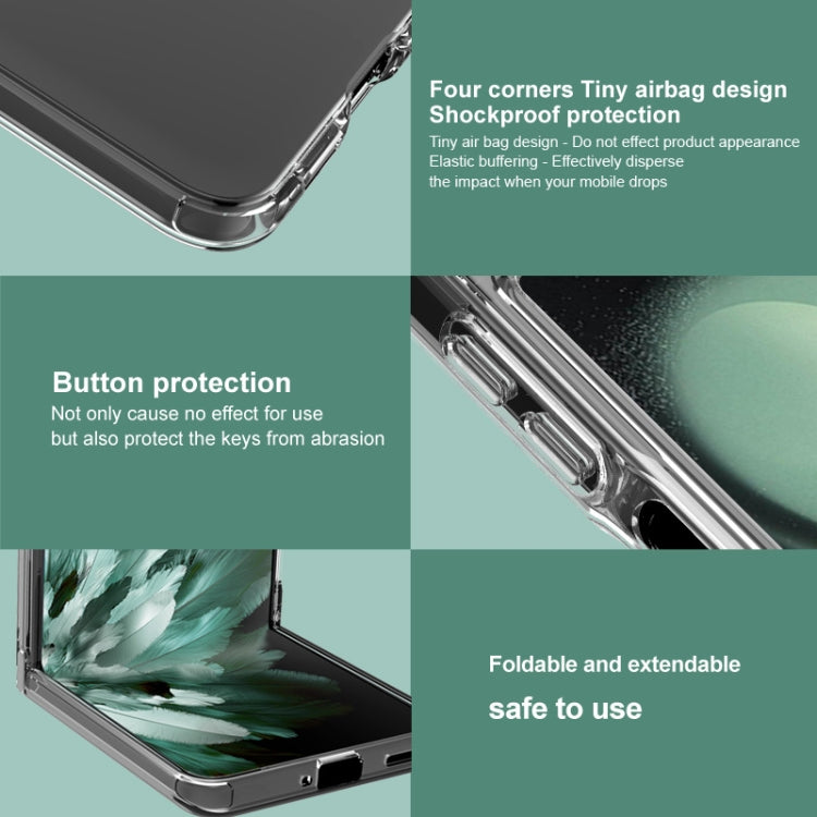 For Samsung Galaxy Z Flip6 / Flip7 FE imak UX-6 series All-inclusive Shockproof Airbag TPU Invisible Phone Case - Transparent