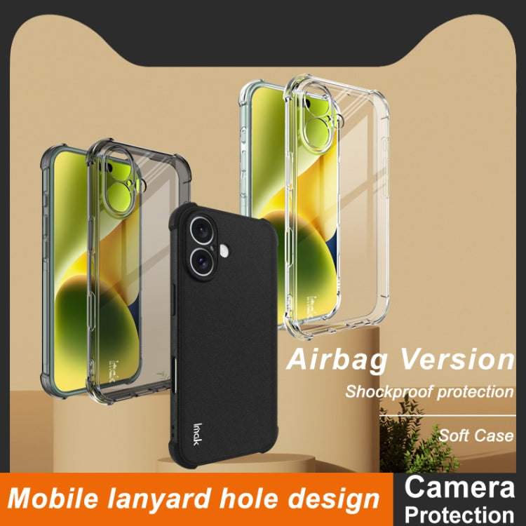For iPhone 16 imak Shockproof Airbag TPU Phone Case