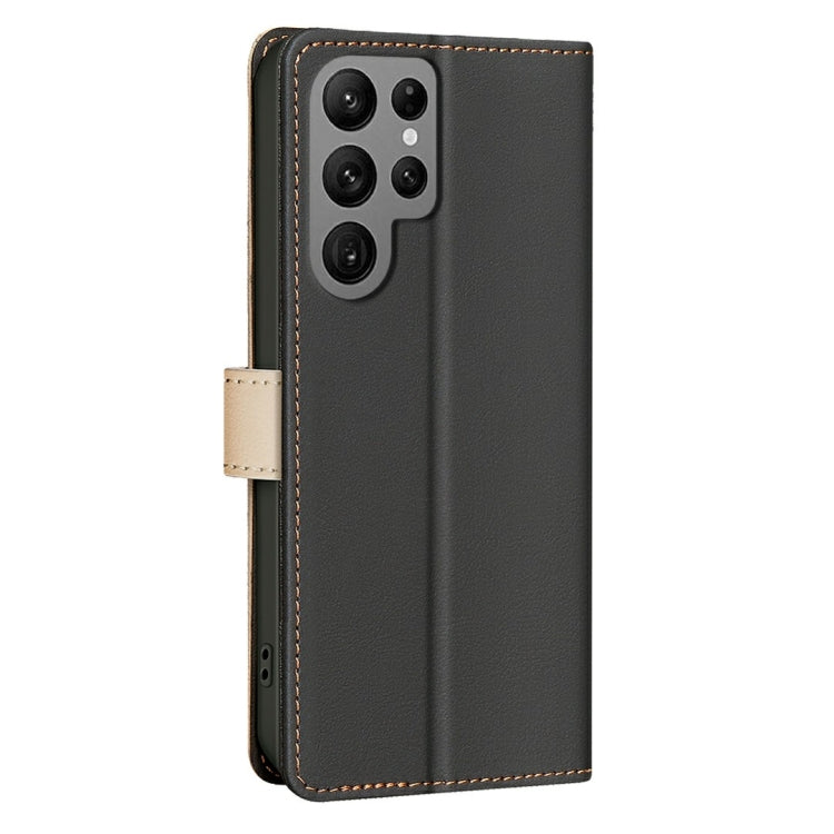 For Samsung Galaxy S25 Ultra 5G Color Matching RFID Anti-theft Leather Phone Case