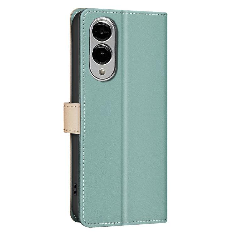 For Samsung Galaxy S25 Edge 5G Color Matching RFID Anti-theft Leather Phone Case
