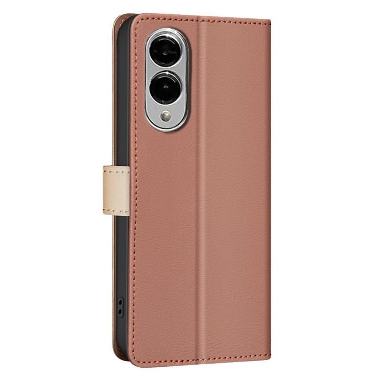 For Samsung Galaxy S25 Edge 5G Color Matching RFID Anti-theft Leather Phone Case