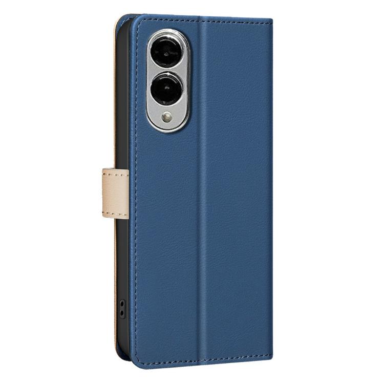 For Samsung Galaxy S25 Edge 5G Color Matching RFID Anti-theft Leather Phone Case