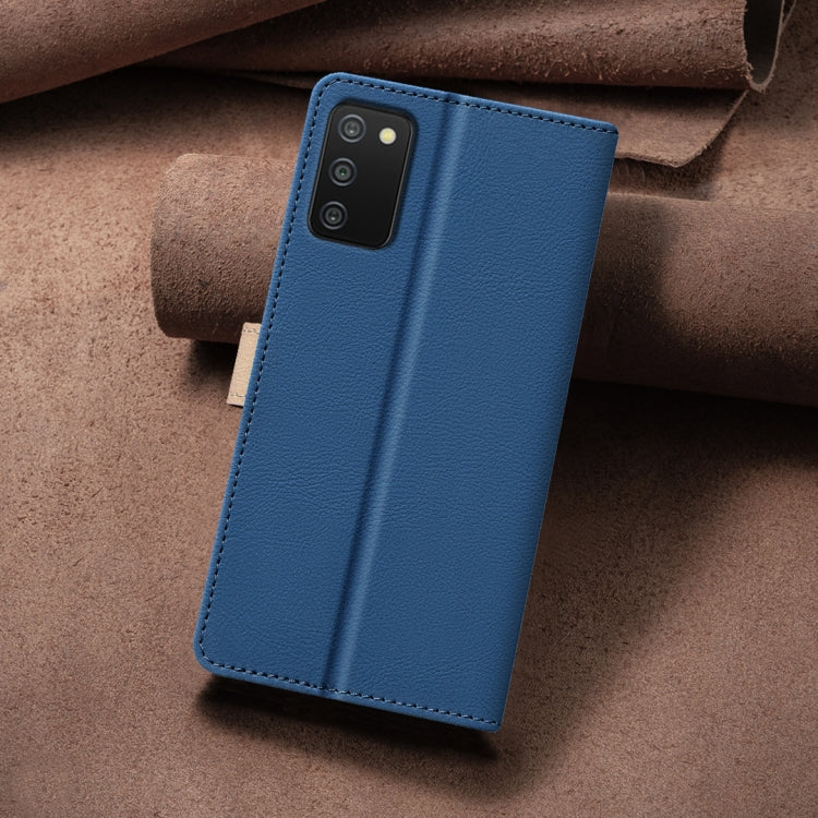 For Samsung Galaxy A03s / A02s Color Matching RFID Anti-theft Leather Phone Case