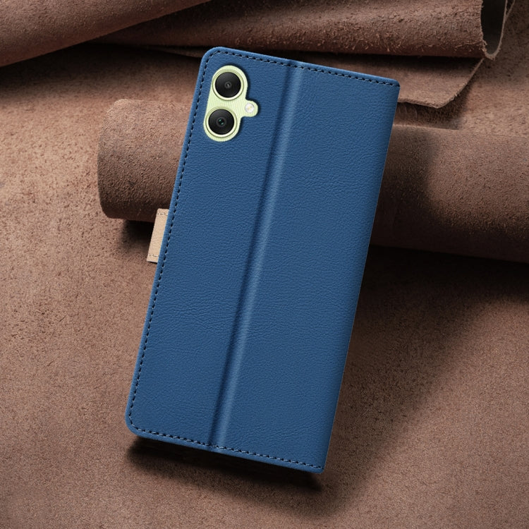 For Samsung Galaxy A05 Color Matching RFID Anti-theft Leather Phone Case
