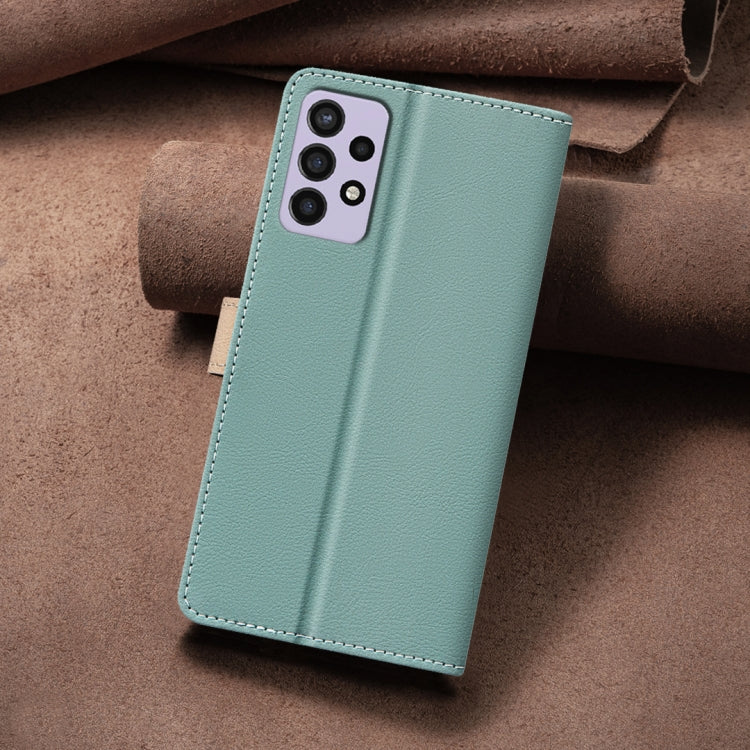 For Samsung Galaxy A72 Color Matching RFID Anti-theft Leather Phone Case