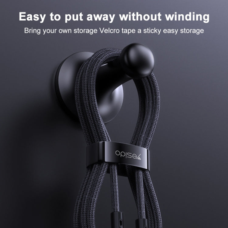 Yesido CA167 PD 27W USB-C / Type-C to 8 Pin Fast Charging Data Cable, Length:1.2m - Black