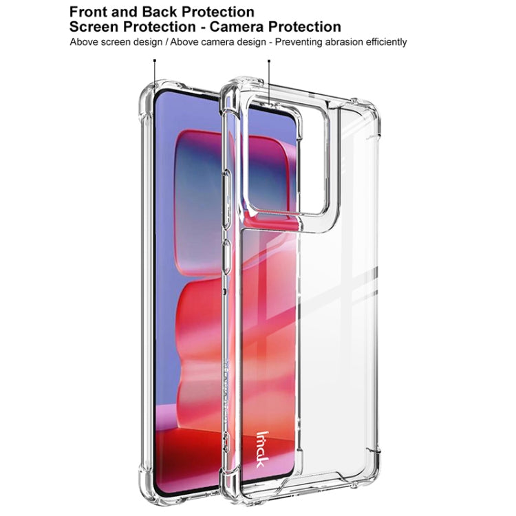 For Motorola Edge 50 Pro IMAK Space Shield PC + TPU Airbag Shockproof Phone Case - Transparent