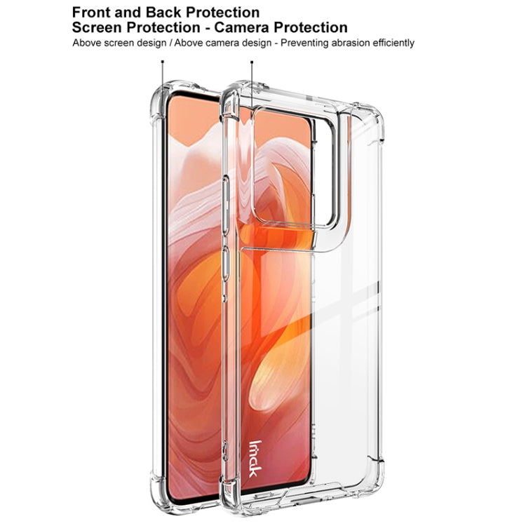 For Motorola Edge 50 Ultra IMAK Space Shield PC + TPU Airbag Shockproof Phone Case - Transparent