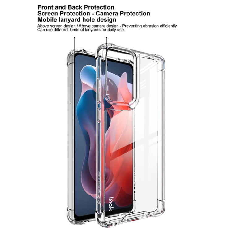 For Motorola Moto G Stylus 5G 2024 IMAK Space Shield PC + TPU Airbag Shockproof Phone Case - Transparent