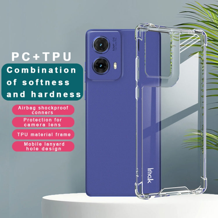 For Motorola Moto G85 5G IMAK Space Shield PC + TPU Airbag Shockproof Phone Case - Transparent