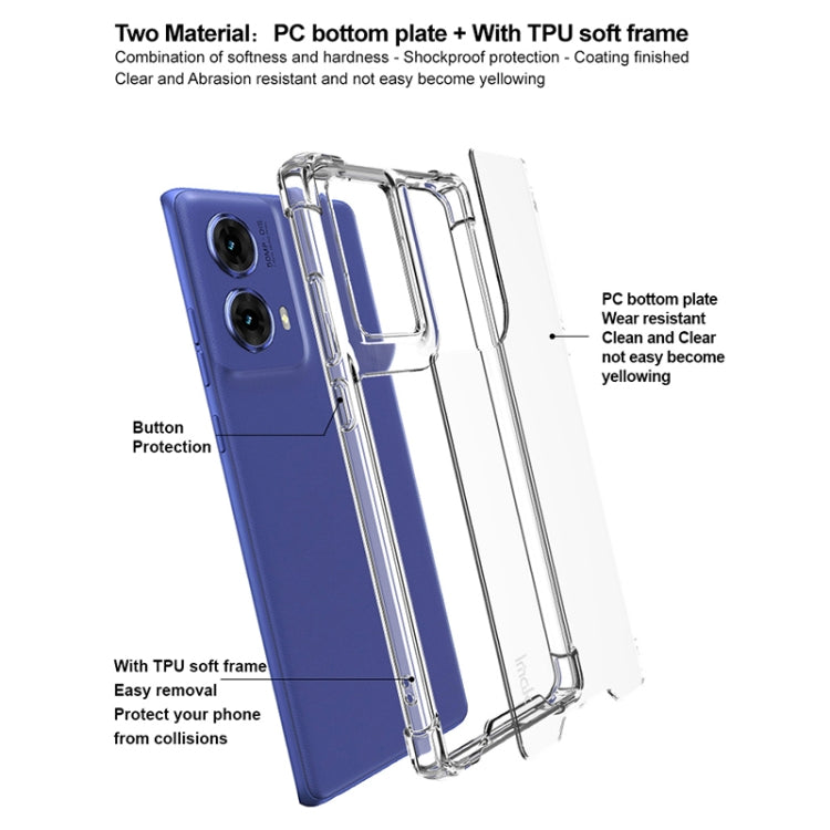 For Motorola Moto S50 Neo 5G IMAK Space Shield PC + TPU Airbag Shockproof Phone Case - Transparent