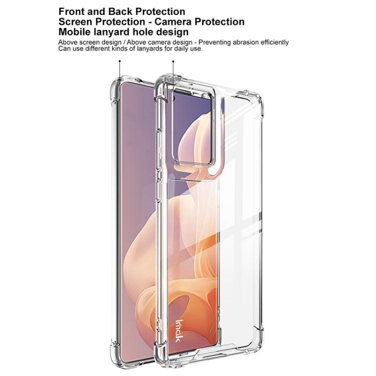 For Motorola Moto S50 Neo 5G IMAK Space Shield PC + TPU Airbag Shockproof Phone Case - Transparent