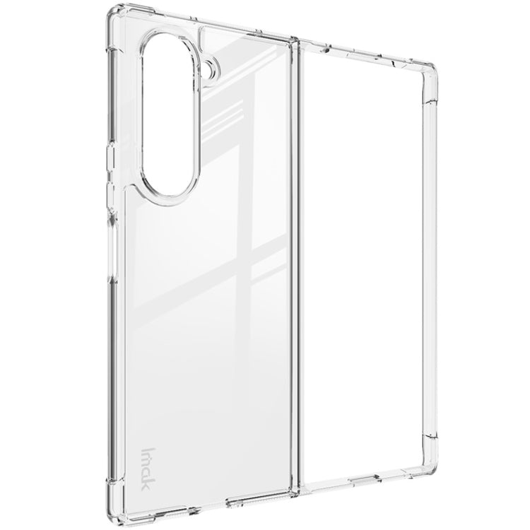 For Samsung Galaxy Z Fold6 IMAK Space Shield PC + TPU Airbag Shockproof Phone Case - Transparent