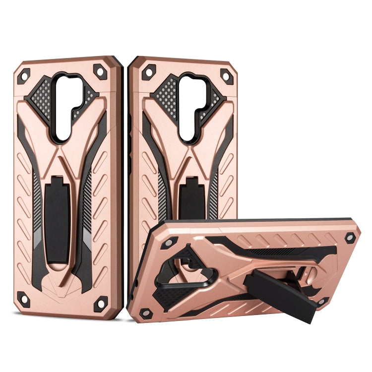 Shockproof TPU + PC Protective Case with Holder For Xiaomi Redmi 9
