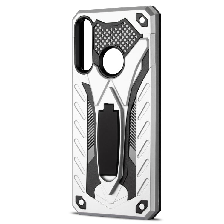 Shockproof TPU + PC Protective Case with Holder For Huawei Y6p