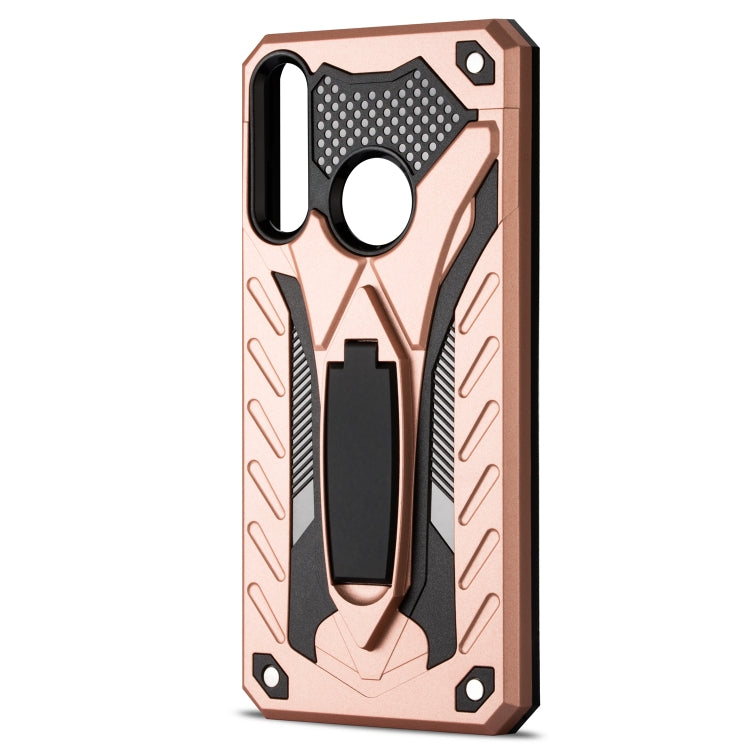 Shockproof TPU + PC Protective Case with Holder For Huawei Y6p