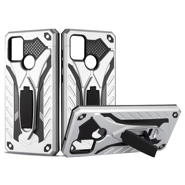 Shockproof TPU + PC Protective Case with Holder For Samsung Galaxy A21s