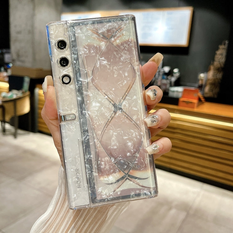 For Honor Magic V Purse Pearlescent Shell Texture Phone Case