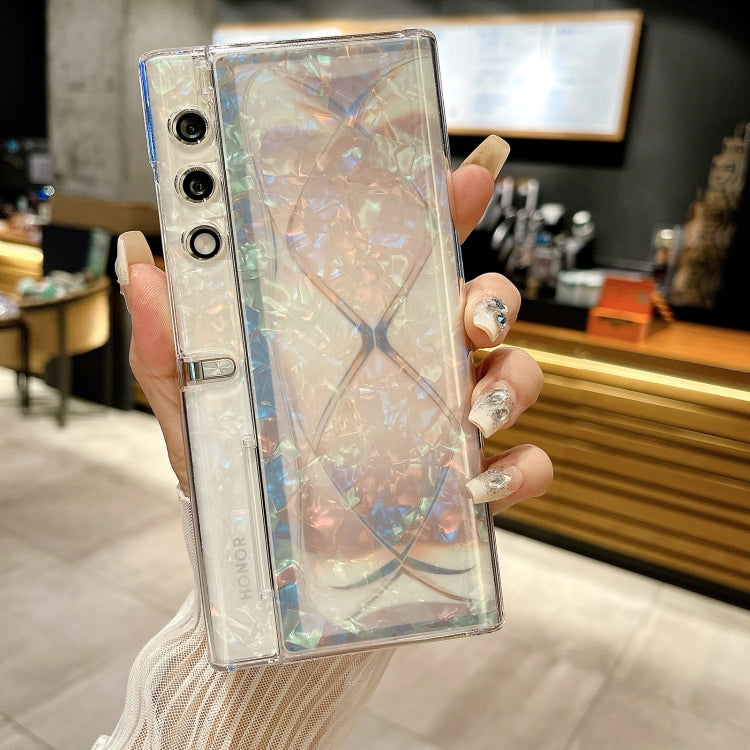 For Honor Magic V Purse Pearlescent Shell Texture Phone Case
