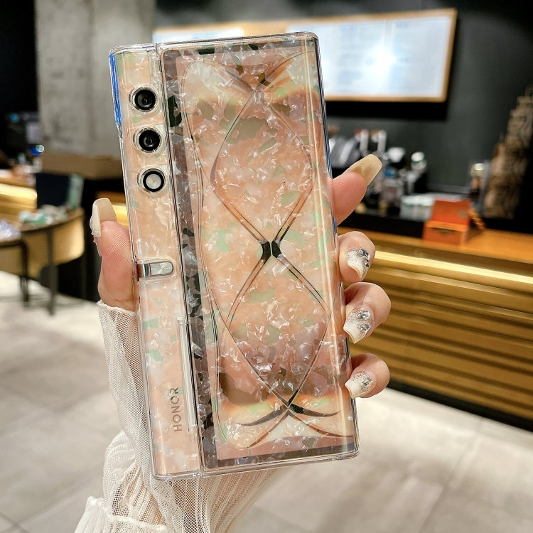 For Honor Magic V Purse Pearlescent Shell Texture Phone Case
