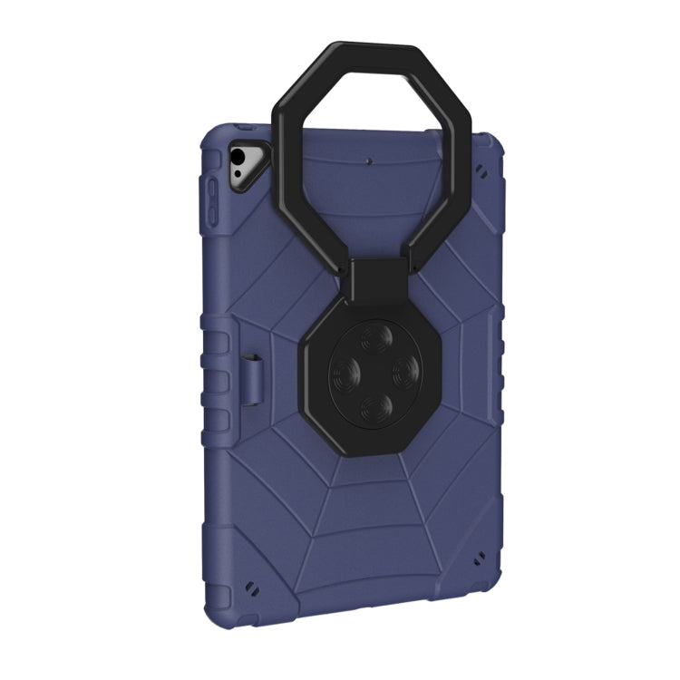 For iPad 10.2 2021 / 2020 / 2019 Spider Turntable Handle Stress Relief Tablet Case