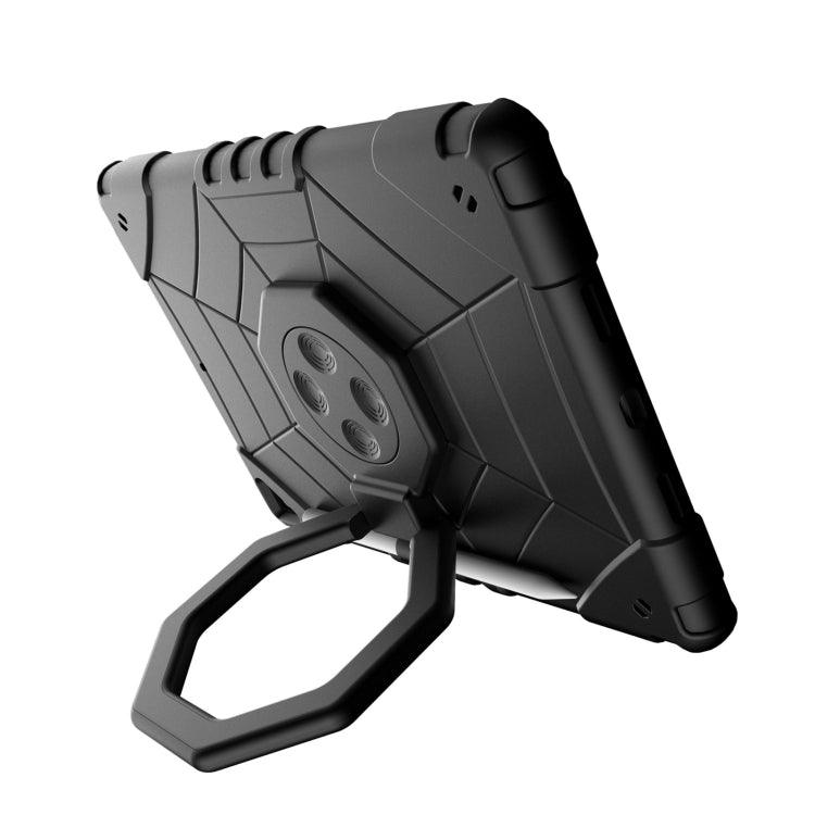 For iPad 10.2 2021 / 2020 / 2019 Spider Turntable Handle Stress Relief Tablet Case