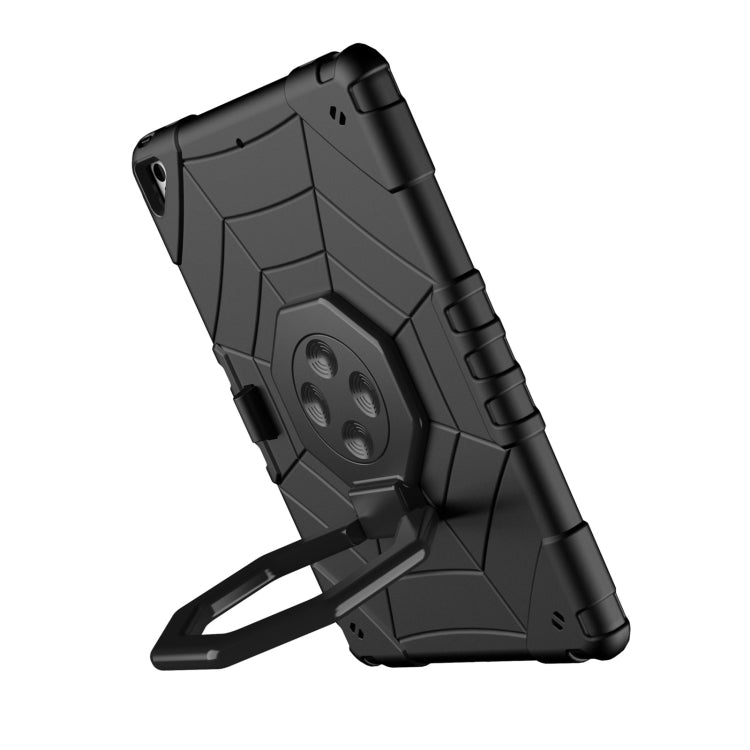 For iPad 10.2 2021 / 2020 / 2019 Spider Turntable Handle Stress Relief Tablet Case