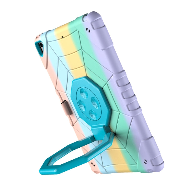 For iPad 10.2 2021 / 2020 / 2019 Spider Turntable Handle Stress Relief Tablet Case