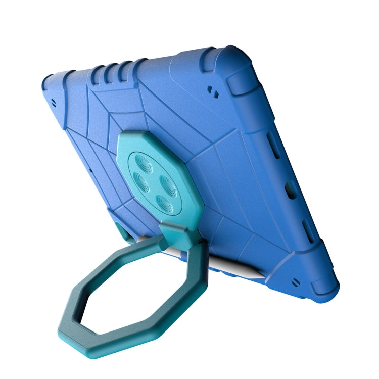 For iPad 10.2 2021 / 2020 / 2019 Spider Turntable Handle Stress Relief Tablet Case