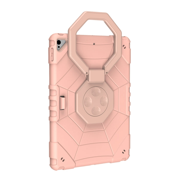 For iPad 10.2 2021 / 2020 / 2019 Spider Turntable Handle Stress Relief Tablet Case
