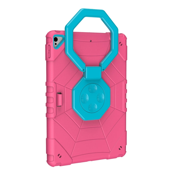 For iPad 10.2 2021 / 2020 / 2019 Spider Turntable Handle Stress Relief Tablet Case