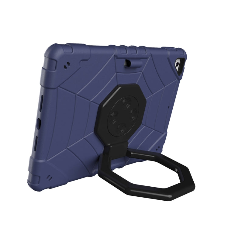 For iPad 9.7 2018 / Air / Air 2 Spider Turntable Handle Stress Relief Tablet Case