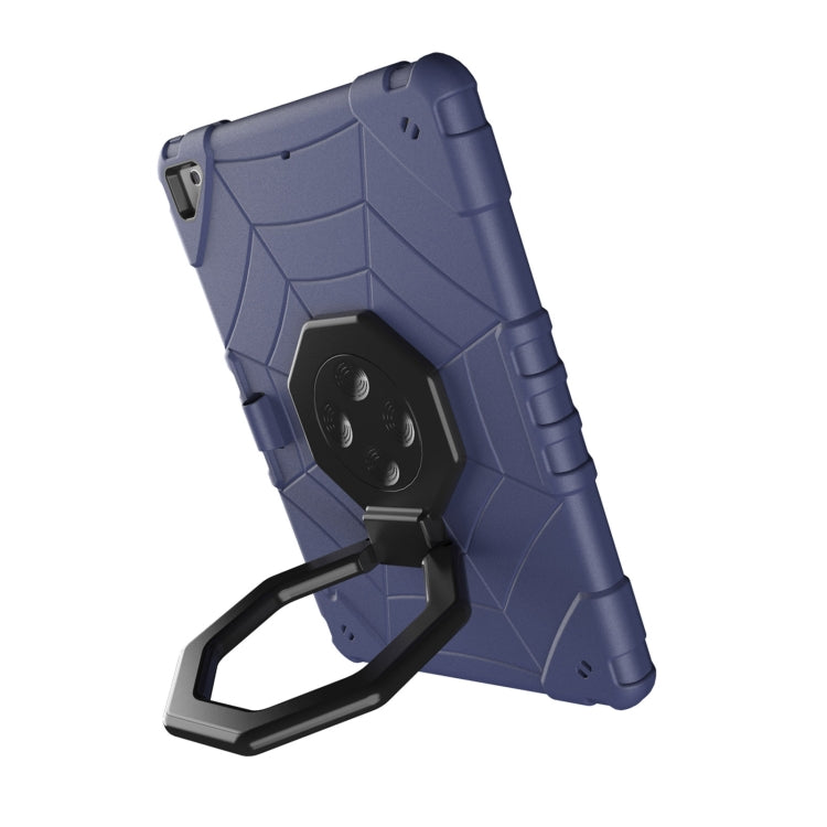 For iPad 9.7 2018 / Air / Air 2 Spider Turntable Handle Stress Relief Tablet Case
