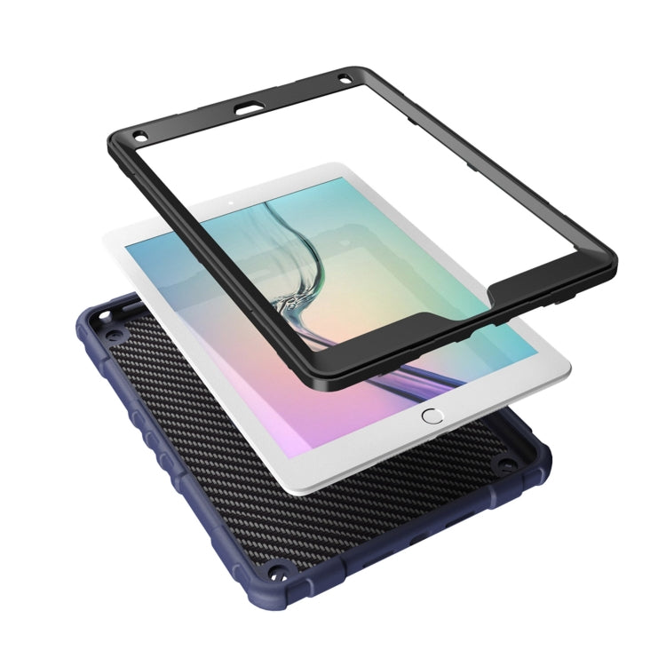 For iPad 9.7 2018 / Air / Air 2 Spider Turntable Handle Stress Relief Tablet Case
