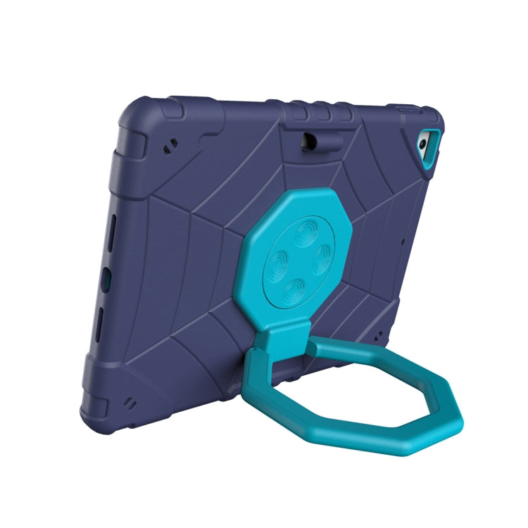 For iPad 9.7 2018 / Air / Air 2 Spider Turntable Handle Stress Relief Tablet Case