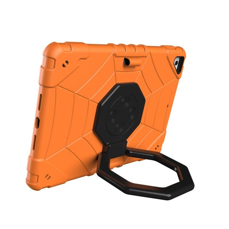 For iPad 9.7 2018 / Air / Air 2 Spider Turntable Handle Stress Relief Tablet Case