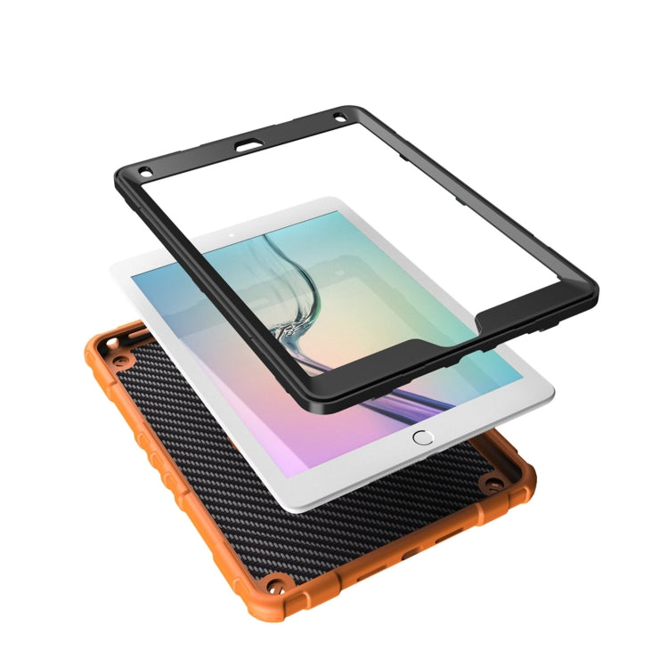 For iPad 9.7 2018 / Air / Air 2 Spider Turntable Handle Stress Relief Tablet Case
