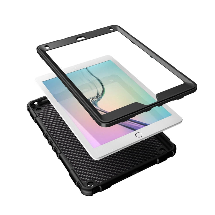 For iPad 9.7 2018 / Air / Air 2 Spider Turntable Handle Stress Relief Tablet Case