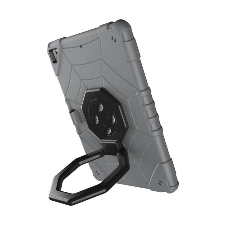 For iPad 9.7 2018 / Air / Air 2 Spider Turntable Handle Stress Relief Tablet Case