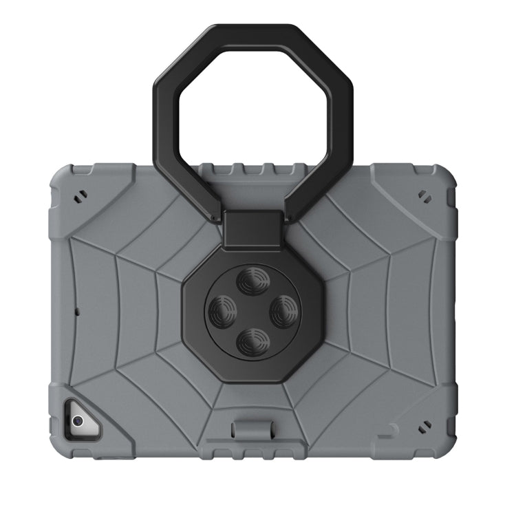 For iPad 9.7 2018 / Air / Air 2 Spider Turntable Handle Stress Relief Tablet Case