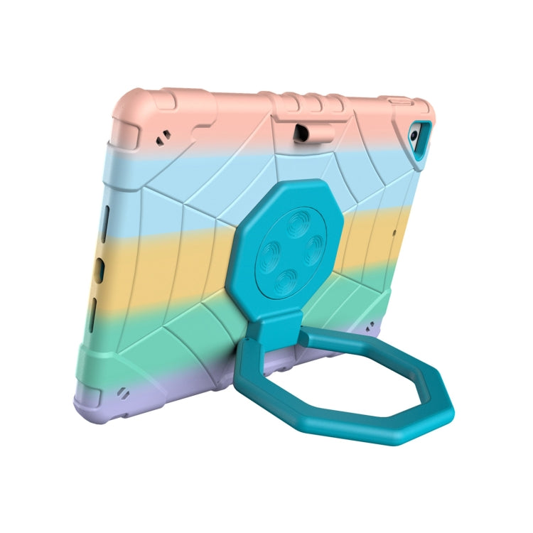 For iPad 9.7 2018 / Air / Air 2 Spider Turntable Handle Stress Relief Tablet Case