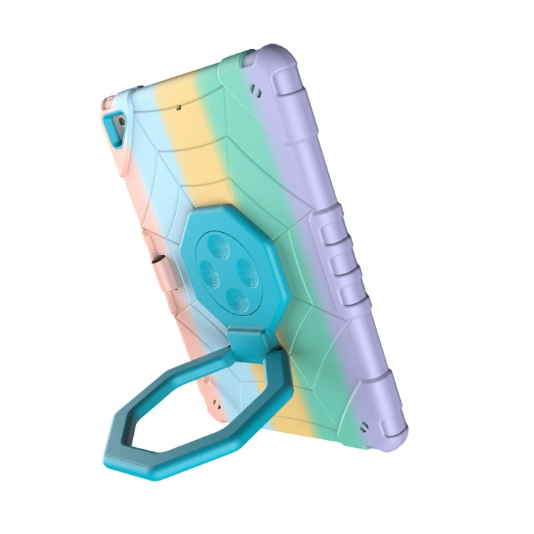 For iPad 9.7 2018 / Air / Air 2 Spider Turntable Handle Stress Relief Tablet Case